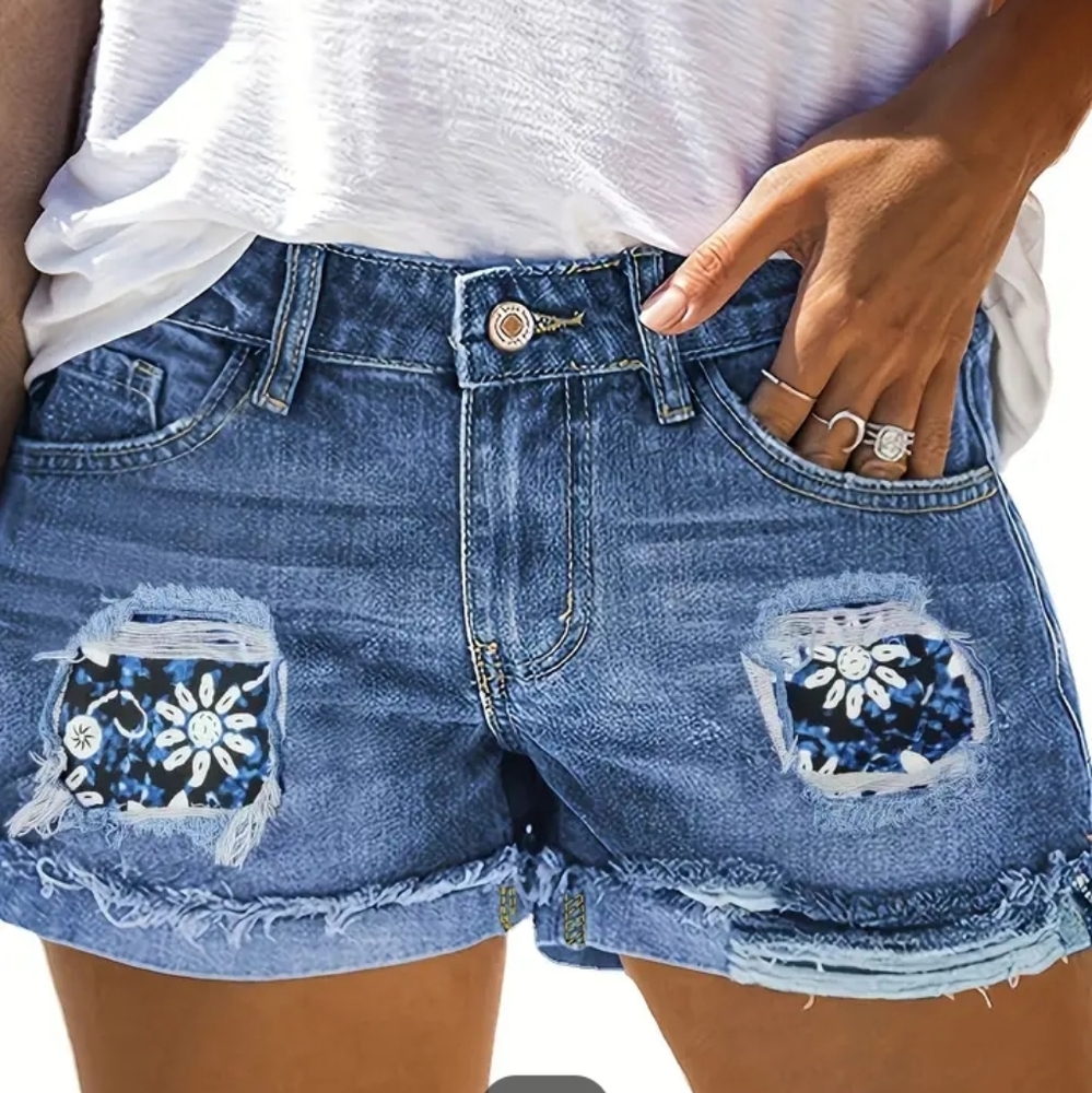 Stylish Blue Jean Shorts for Women